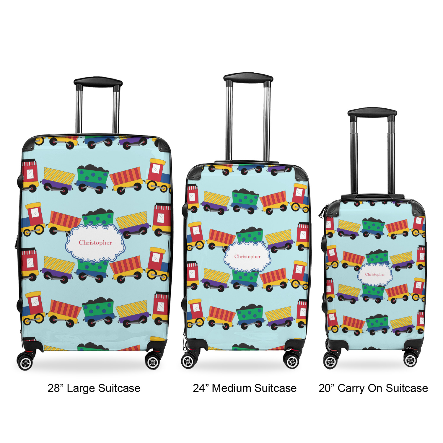 Trains Suitcase 20" Carry On (Personalized) YouCustomizeIt