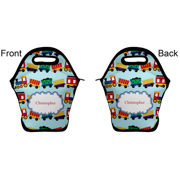 Trains Lunch Bag - Front and Back