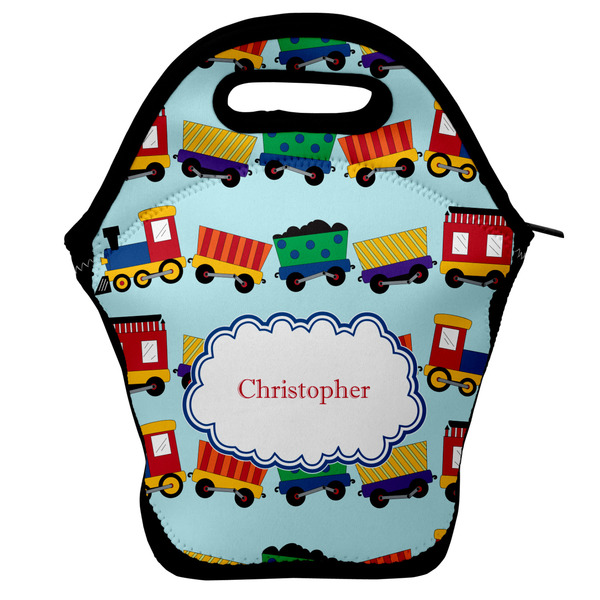 Custom Trains Lunch Bag w/ Name or Text