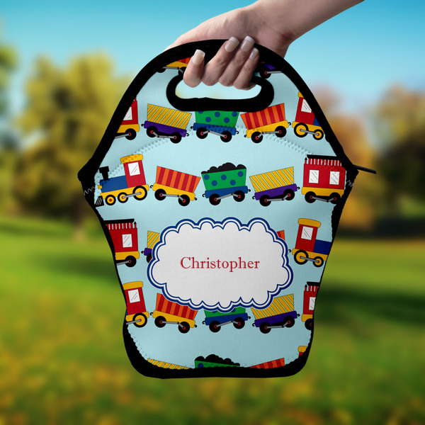 Trains Lunch Bag - Hand