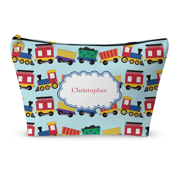 Custom Trains Makeup Bag - Small - 8.5"x4.5" (Personalized)
