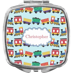 Trains Compact Makeup Mirror (Personalized)