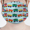 Trains Mask - Pleated (new) Front View on Girl
