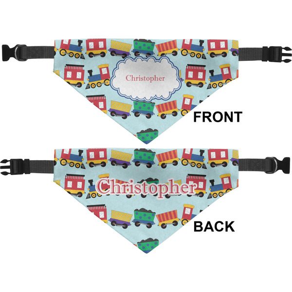 Trains Medium Dog Bandana Approval
