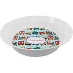 Trains Melamine Bowl (Personalized)