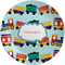 Trains Melamine Plate (Personalized)