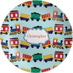 Trains Melamine Plate (Personalized)
