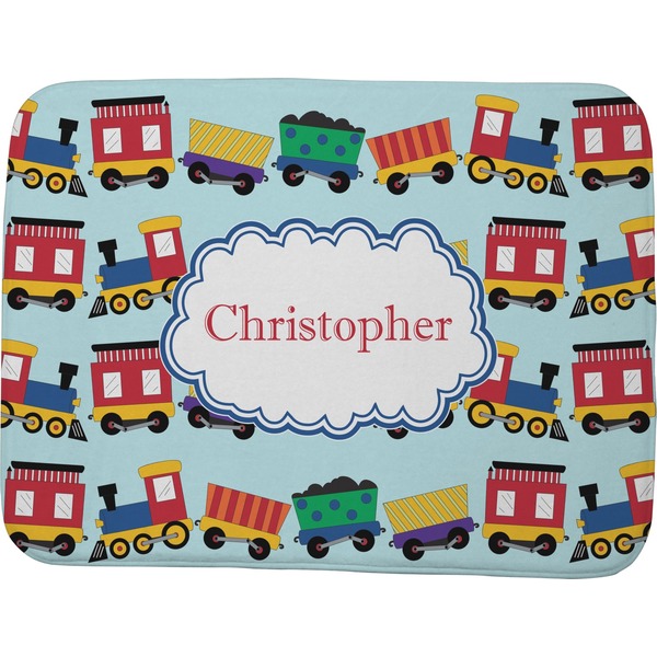 Trains Memory Foam Bath Mat 48 X 36