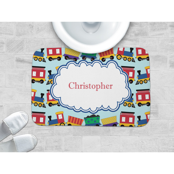 Trains Memory Foam Bath Mat - LIFESTYLE 34x21