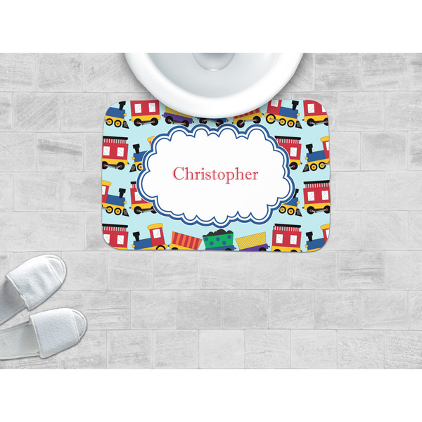 Trains Memory Foam Bath Mat - LIFESTYLE