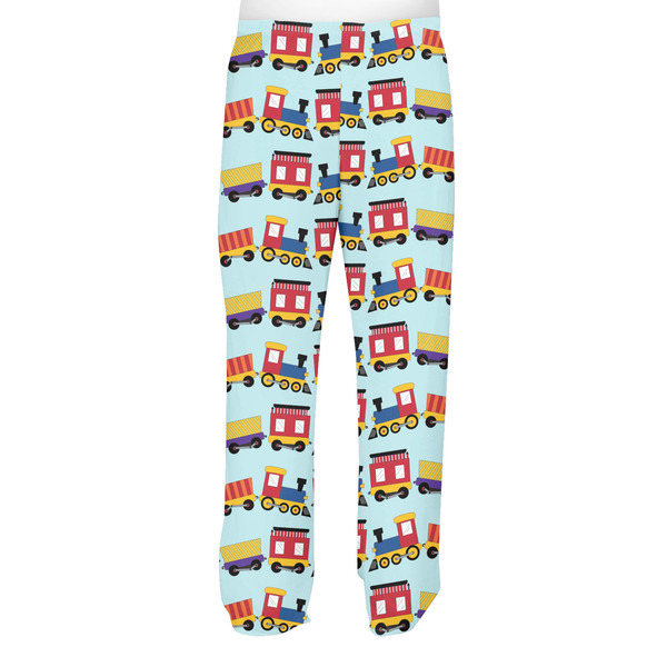 Trains Men's Pjs Back - on model