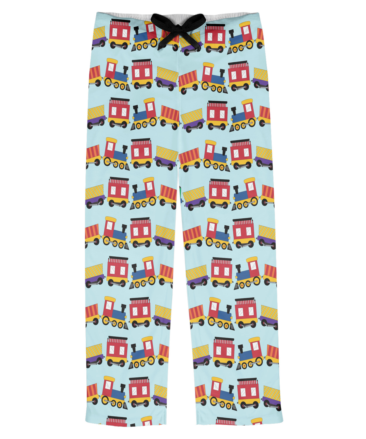 Trains Mens Pajama Pants 2XL (Personalized) YouCustomizeIt