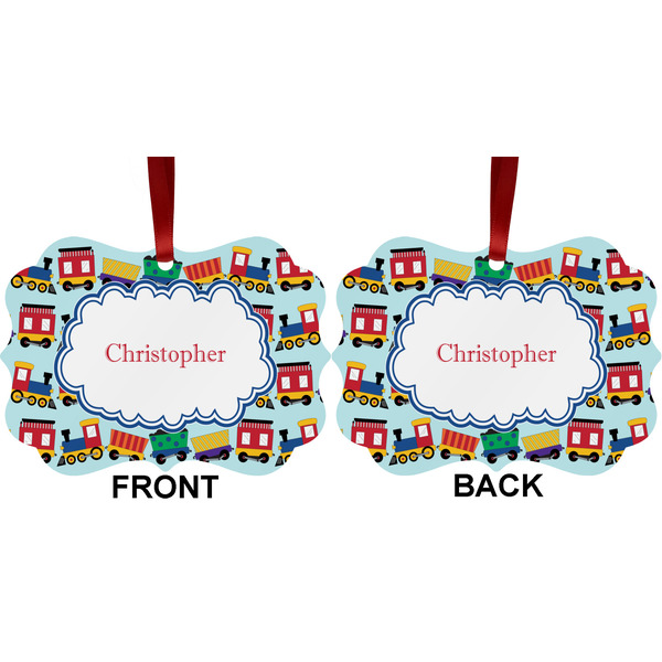 Trains Metal Benilux Ornament - Front and Back (APPROVAL)