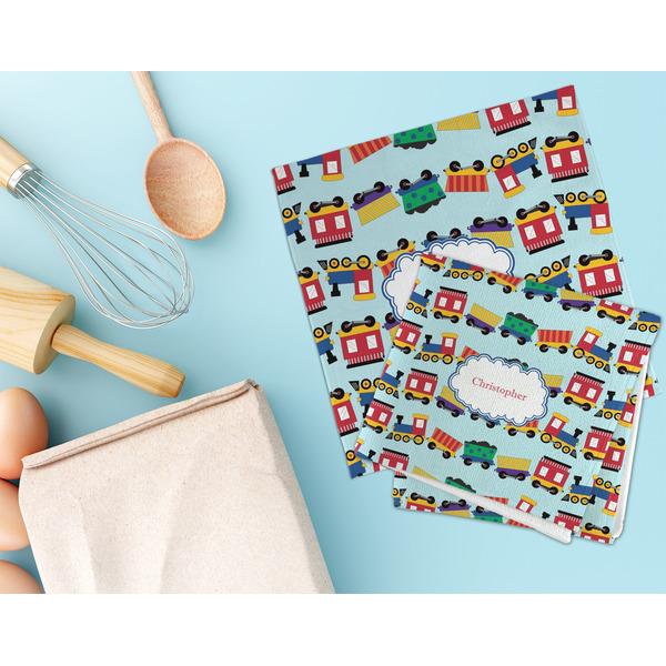 Trains Microfiber Dish Rag - LIFESTYLE