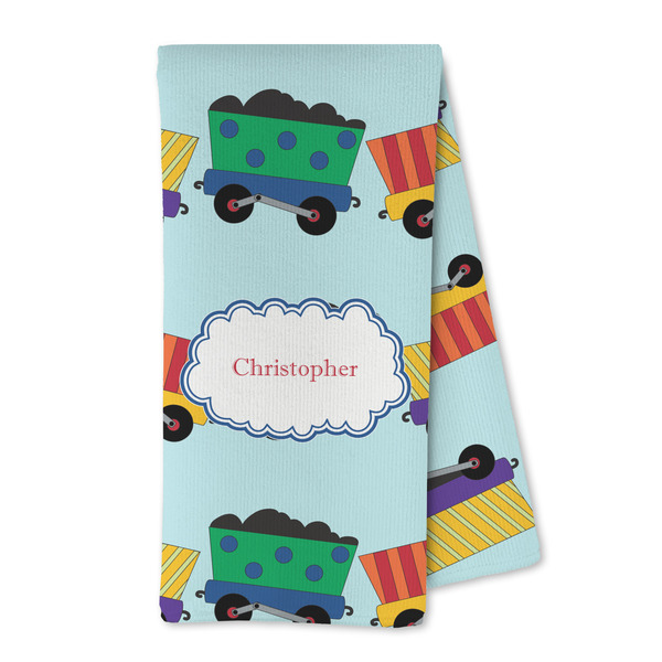 Custom Trains Kitchen Towel - Microfiber (Personalized)