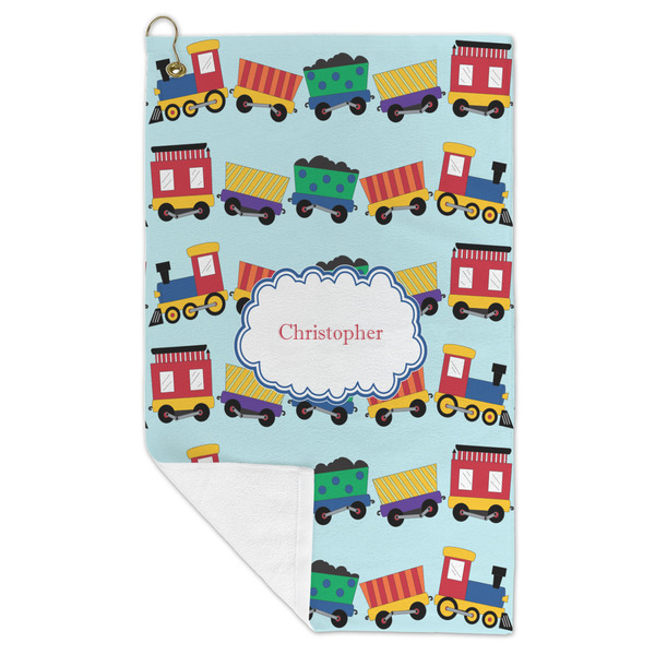 Trains Microfiber Golf Towels - FOLD
