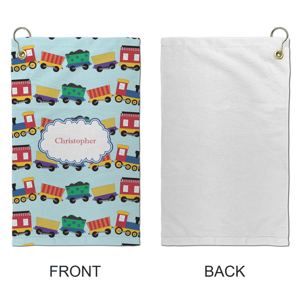 Trains Microfiber Golf Towels - Small - APPROVAL