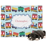 Trains Dog Blanket (Personalized)