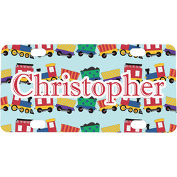 Trains Mini / Bicycle License Plate (4 Holes) (Personalized)
