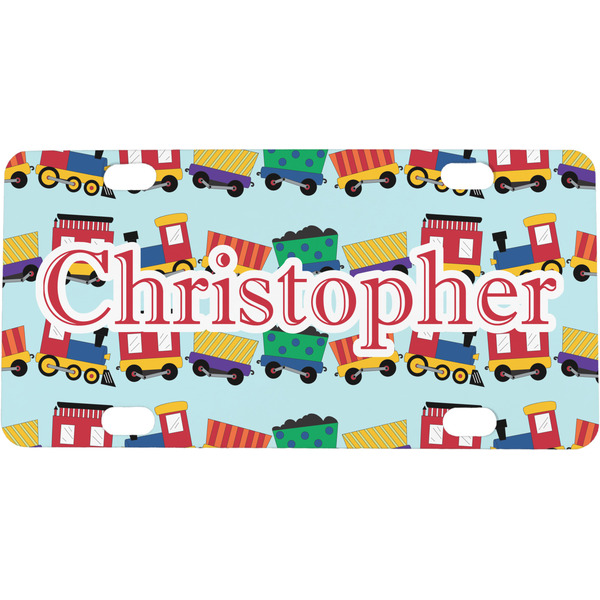 Custom Trains Mini/Bicycle License Plate (Personalized)
