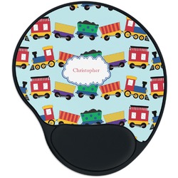 Trains Mouse Pad with Wrist Support