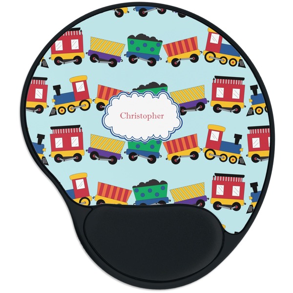 Custom Trains Mouse Pad with Wrist Support