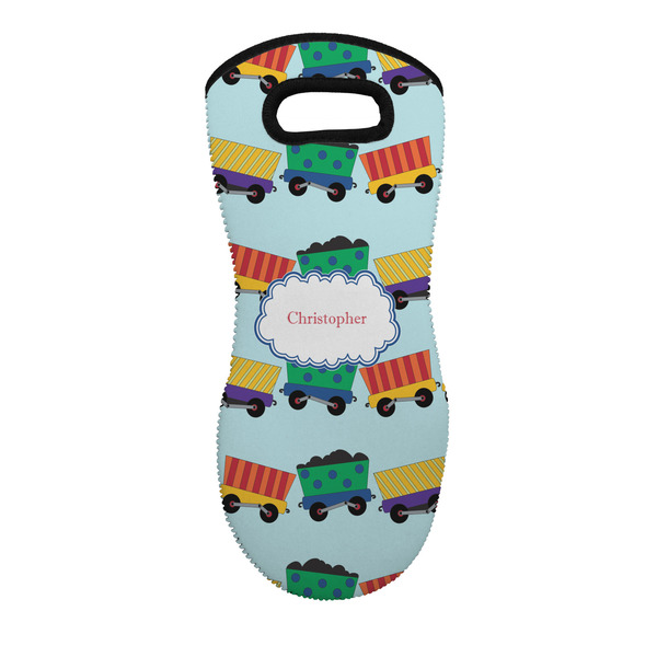 Custom Trains Neoprene Oven Mitt w/ Name or Text