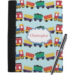 Trains Notebook Padfolio - Large w/ Name or Text
