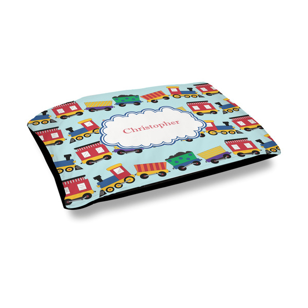 Custom Trains Outdoor Dog Bed - Medium (Personalized)