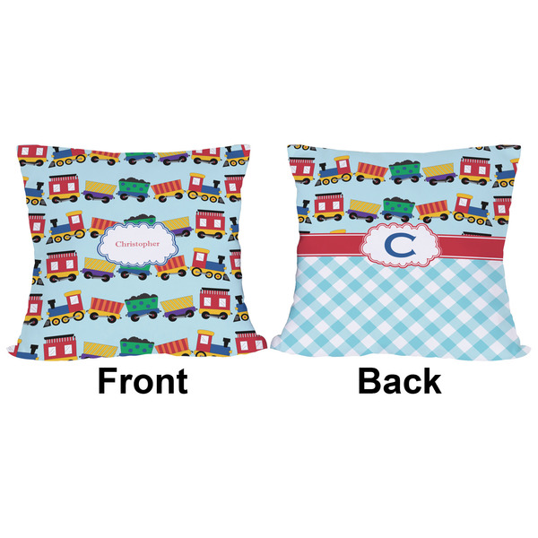 Trains Outdoor Pillow - 16x16