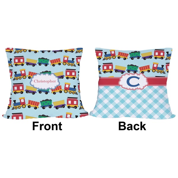 Trains Outdoor Pillow - 18x18