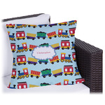 Trains Outdoor Pillow - 16" (Personalized)