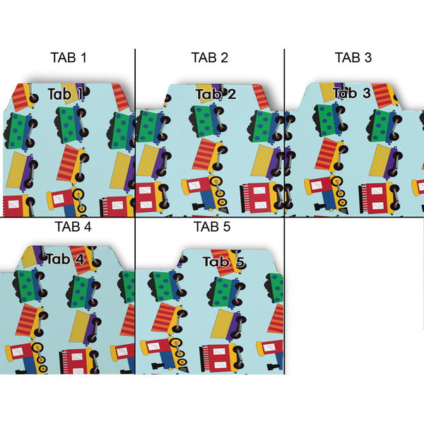Trains Page Dividers - Set of 5 - Approval