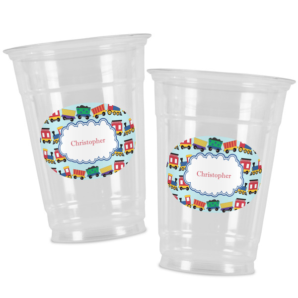Trains Party Cups - 16oz - Alt View