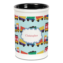Trains Ceramic Pencil Holders - Black