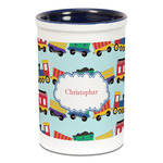 Trains Ceramic Pencil Holders - Blue