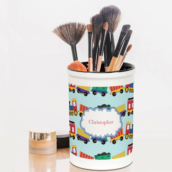 Trains Pencil Holder - LIFESTYLE makeup