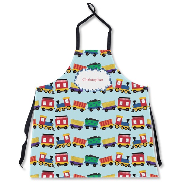 Custom Trains Apron Without Pockets w/ Name or Text