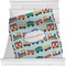 Trains Minky Blanket - Twin / Full - 80"x60" - Single Sided (Personalized)