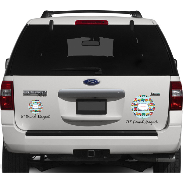 Trains Personalized Car Magnets on Ford Explorer