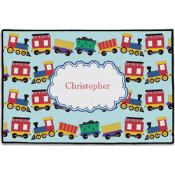 Trains Door Mat - 36"x24" (Personalized)