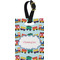 Trains Plastic Luggage Tag - Rectangular w/ Name or Text
