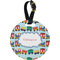 Trains Personalized Round Luggage Tag