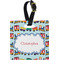 Trains Plastic Luggage Tag - Square w/ Name or Text