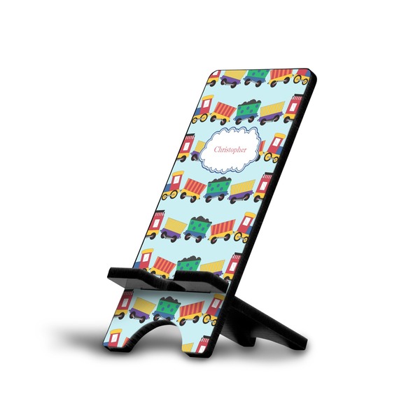 Custom Trains Cell Phone Stand (Large) (Personalized)