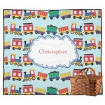 Trains Outdoor Picnic Blanket (Personalized)