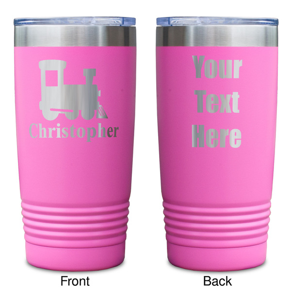Trains Pink Polar Camel Tumbler - 20oz - Double Sided - Approval