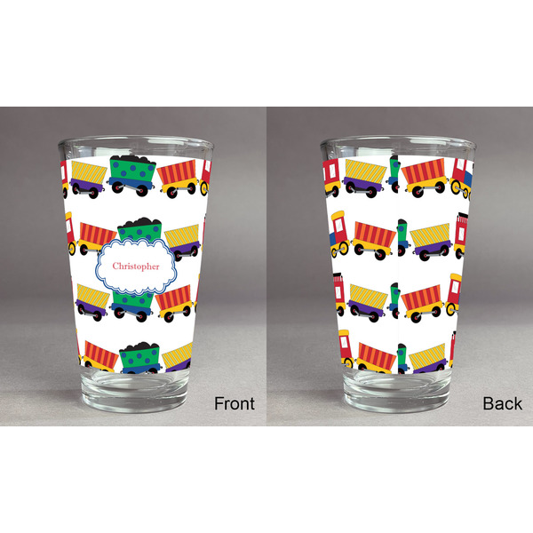 Trains Pint Glass - Full Fill w Transparency - Approval
