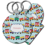 Trains Plastic Keychain (Personalized)