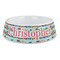 Trains Plastic Dog Bowl - Large (Personalized)